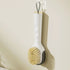 Refillable Liquid Shoe Brush, Soft-Bristle Press-Discharge Laundry Brush for Cleaning Shoes and Clothes—White