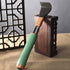Dual Retractable Back Scratcher, Portable Self-Scratching Tool with Magnetic Massage Roller and Anti-Slip PP Claw - Green