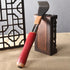 Dual Retractable Back Scratcher, Portable Self-Scratching Tool with Magnetic Massage Roller and Anti-Slip PP Claw - Red