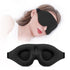3D Deepened Sleep Eye Mask, Integrated Nose Wing, Full Light-Blocking, Breathable Eye Cover for Naps and Travel—Black