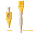 Bendable Silicone Long Oil Funnel, Clip-On Universal Oil Dispenser, Multi-Purpose Kitchen Transfer Funnel—Yellow