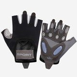 Black - Size S - Women's Ice Silk Half-Finger Fitness Gloves, Silicone Shock-Absorbing, Anti-Slip, Breathable Sports Gloves