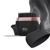 Mini Wireless Negative Ion Hair Straightener Brush, Rechargeable Portable Constant-Temperature Hair Styling Comb for Travel—Black