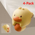 4-Pack Cartoon Animal Corner Guards, Safety Table Edge Protectors, Self-Adhesive PVC Anti-Collision Corner Pads—Yellow