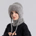 Fleece Ear Protection Integrated Knit Hat, Women&