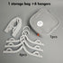 Portable Foldable Travel Clothes Hanger Set, Clothes Rack With Storage Bag For Business Trips and Home Use—Gray
