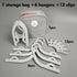 Portable Foldable Travel Clothes Hanger Set, Includes Clips, Clothes Rack with Storage Bag for Business Trips and Home Use - Gray