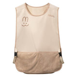 Sleeveless Vest-Style Waterproof and Oil-Resistant Apron, Washable Aprons for Home Kitchens—Beige