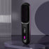 Portable Negative Ion Hair Straightener Brush, 3-Temperature Dual-Use Styling Comb for Travel and Home Use—Black