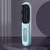 Portable Negative Ion Hair Straightener Brush, 3-Temperature Dual-Use Styling Comb for Travel and Home Use - Blue