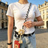 1PC Crossbody Phone Strap, Adjustable Anti-Theft Phone Lanyard, Unisex, Essential for Travel,Black and white