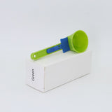 Leak-proof coffee scoop,Sliding coffee funnel,Coffee scoop with measurements,Coffee bar tool,1pc,green