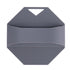 Silicone Body Scrubber Exfoliating Shower Brush Soft Silicone Bath Scrub Brush for Deep Skin Cleansing-gray