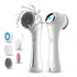 Multifunctional Electric Facial Cleanser - 6-in-1 Electric Facial Cleanser - Home Beauty Device - IPX7 Waterproof - 5 Brush Heads - Hot Compress Facial Cleanser