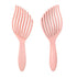 1PC Mermaid Fish Bone Brush – Wet & Dry Detangling Brush – High-Elasticity Wide-Tooth Comb, Tangle-Free – Volumizing Styling Brush for Women with Long or Curly Hair,Pink.