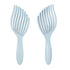 1PC Mermaid Fish Bone Brush – Wet & Dry Detangling Brush – High-Elasticity Wide-Tooth Comb, Tangle-Free – Volumizing Styling Brush for Women with Long or Curly Hair,Blue.