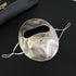 Mulberry Silk Sun Protection Face Mask – UV Blocking Breathable Dust Mask for Outdoor Cycling (Short Style, Gray)