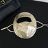 Mulberry Silk Sun Protection Face Mask – UV Blocking Breathable Dust Mask for Outdoor Cycling (Short Style, Gold)