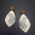 Bohemian Butterfly Earrings – Layered Wooden Drop Dangle Earrings for Women, Vintage Leaf-Shaped Boho Jewelry