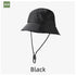 Unisex Quick-Dry Waterproof Bucket Hat – Outdoor Sun Protection Visor Hat – Black