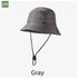 Unisex Quick-Dry Waterproof Bucket Hat – Outdoor Sun Protection Visor Hat – Gray
