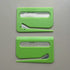 Portable Letter Opener Card Size Envelope Slitter with Ruler Lightweight Mail Opening Cutter for Office Home-Green