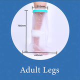 Adult Full Leg Waterproof Cast Cover Shower Bandage Protector Broken Knee Lower Leg Wound Bath Sleeve