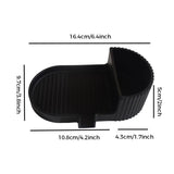 Silicone Soap Dish – Universal Non-Slip Soap Holder Tray for Handmade Soap – Black