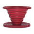 Food-Grade Silicone Foldable Coffee Dripper – Portable Outdoor Pour-Over Filter – Red
