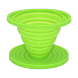 Food-Grade Silicone Foldable Coffee Dripper – Portable Outdoor Pour-Over Filter – Green