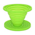 Food-Grade Silicone Foldable Coffee Dripper – Portable Outdoor Pour-Over Filter – Green