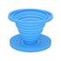 Food-Grade Silicone Foldable Coffee Dripper – Portable Outdoor Pour-Over Filter – Blue