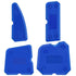  4 Pcs Silicone Caulking Tool Set SiliconeSealant Grout Finishing Tool with Multi Edges forKitchen Bathroom Floor Sealant Sealing Blue CaulkTools Kit