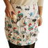 Sketch Rooster Print Egg Collecting Apron, Multi Pocket Egg Gathering Waist Apron, Sturdy Farm Egg Holder Apron for Poultry Farmers
