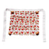 Red Vintage Rooster Egg Collecting Apron, Double Layer Multi Pocket Egg Gathering Waist Apron, Heavy Duty Farm Egg Holder Apron for Chicken Keepers