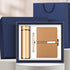 Corporate Gift Set Insulated Water Bottle Notebook Pen, Business Executive Office Gift Box Set-golden