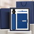 Business Gift Set Automatic Foldable Umbrella Notebook Pen, Premium Corporate Presentation Gift Hamper, Outdoor Office All In One Gift Box-blue