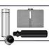 Luxury Corporate Gift Set Temperature Display Bottle Auto Umbrella Notebook, Premium Business Office Gift Hamper, All Weather Practical Employee Client Present-gray