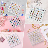 Acrylic Magnetic Seashell Display Box,Clear Sea Shell Display Box,Beach Magnet Storage Organizer Case for Seashell Diamond Beads,64 Grids,Transparent,1 Pack