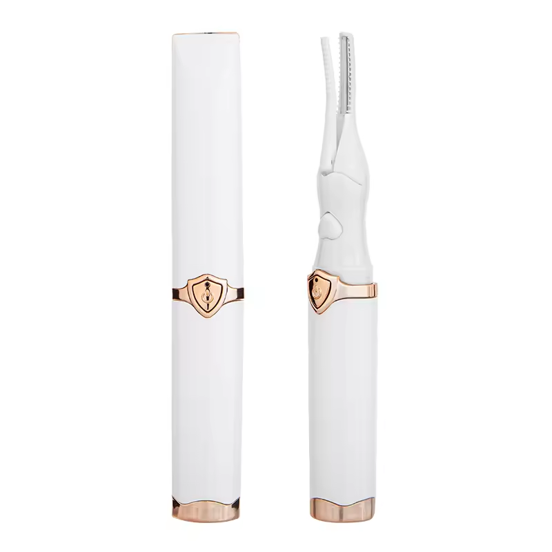 Professional Heated Eyelash Curler - Portable Electric Lash Curler with Rapid Heating - Gentle Comb Design for Long-Lasting Natural Curls - Pain-Free Makeup Tool