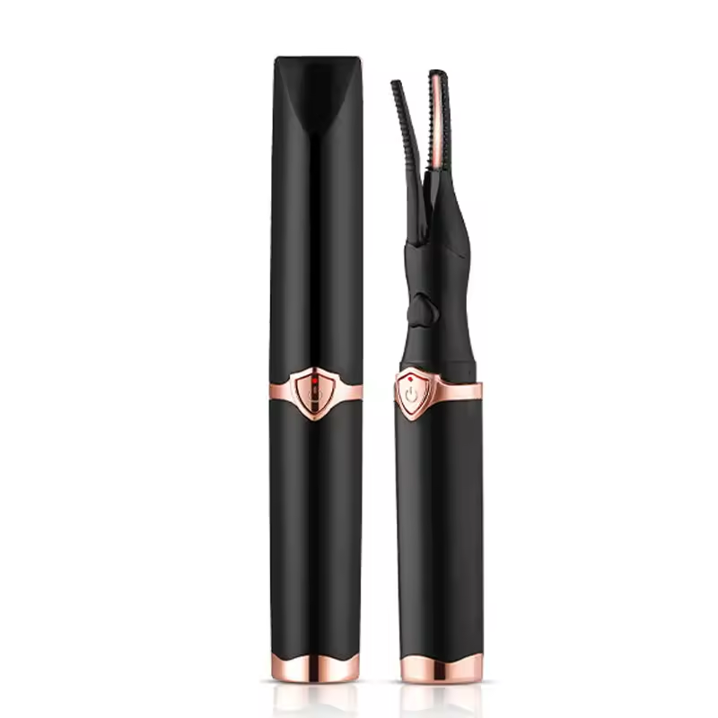 Professional Heated Eyelash Curler - Portable Electric Lash Curler with Rapid Heating - Gentle Comb Design for Long-Lasting Natural Curls - Pain-Free Makeup Tool
