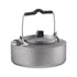 Pure titanium kettle, outdoor teapot, cookware, camping equipment, outdoor camping tableware, portable cookware set, titanium kettle