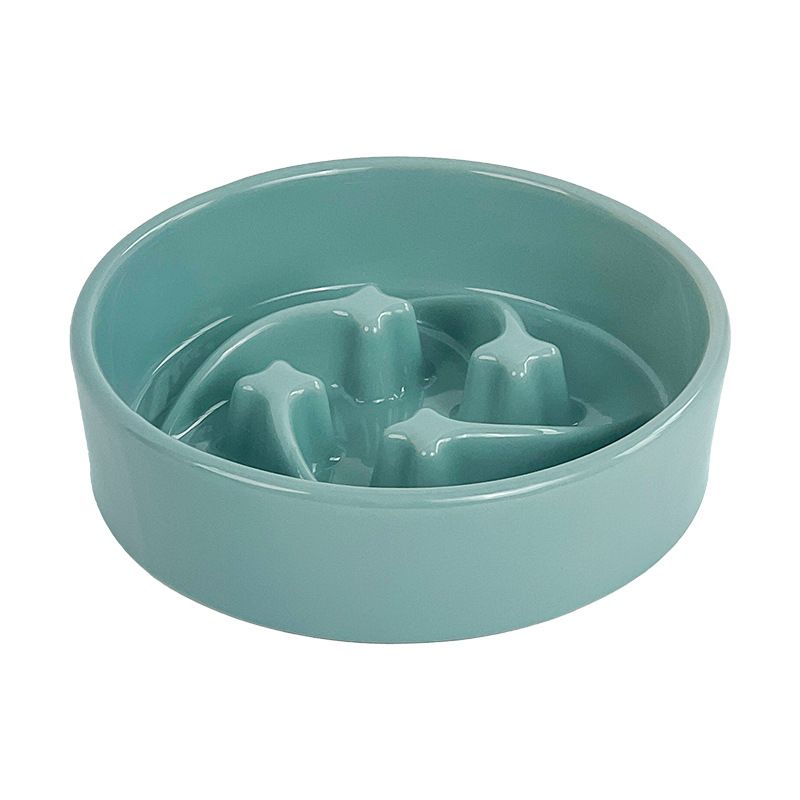 Ceramic Slow Feeder Bowl Anti-Choke Pet Bowl
