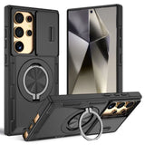2-in-1 Magnetic Sliding Lens Case, Black for Samsung S24Ultra