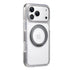 Clear MagSafe iPhone 17 Pro Max Case with 360° Rotating Ring Stand - Grey Edition