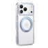Clear MagSafe iPhone 17 Pro Case with 360° Rotating Ring Stand - Sky Blue Edition