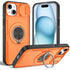 Red Warrior 2-in-1 Magnetic Sliding Lens Case orange for iPhone 15