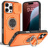 2-in-1 Magnetic Sliding Lens Case, Orange for iPhone 16 Pro