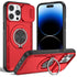 Red Warrior 2-in-1 Magnetic Sliding Lens Case Red for iPhone 14 Pro Max