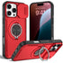 2-in-1 Magnetic Sliding Lens Case, Red for iPhone 16 Pro Max